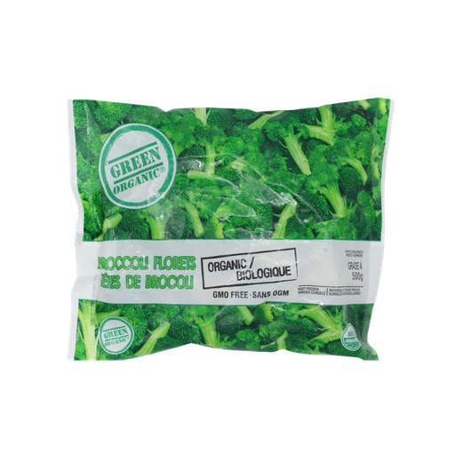 [98400] Green Organic Broccoli Florets 500G