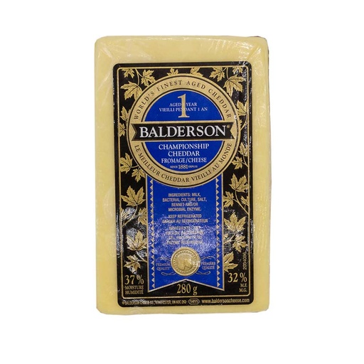[98615] Balderson Cheddar Cheese Aged 1 Year 280G