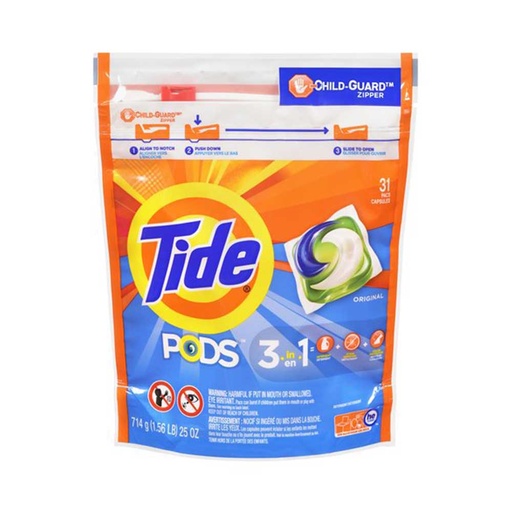 [104229] Tide He Pods 3 In 1 Laundry Detergent 436G