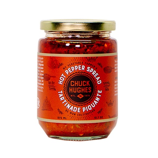 [105925] CHUCK HUGHES HOT PEPPER SPREAD 375ML
