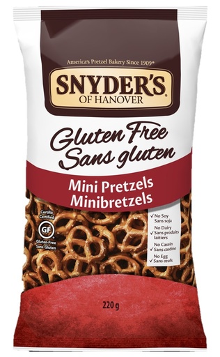[109164] SNYDER'S OF HANOVER GLUTEN FREE MINI PRETZELS