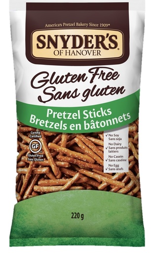 [109165] SNYDER'S OF HANOVER GLUTEN FREE PRETZEL STICKS