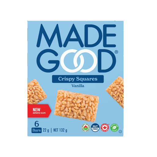 [109321] MADE GOOD ORGANIC CRISPY SQUARES VANILLA 6PK