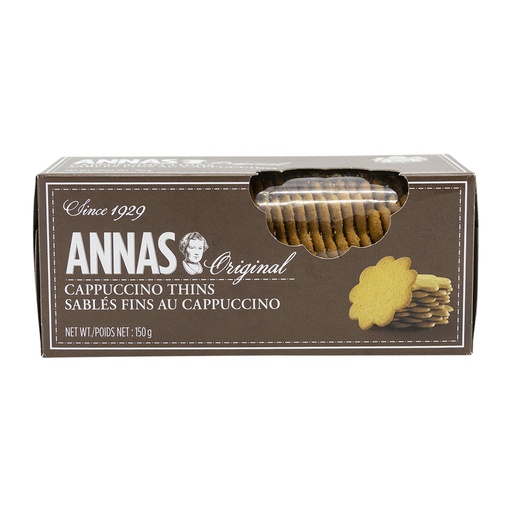[109707] ANNAS CAPPUCCINO THINS 150G