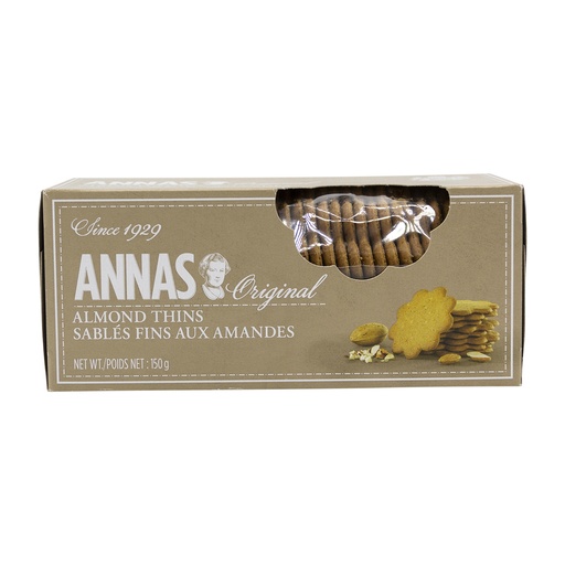 [109710] ANNAS ALMOND THINS 150G