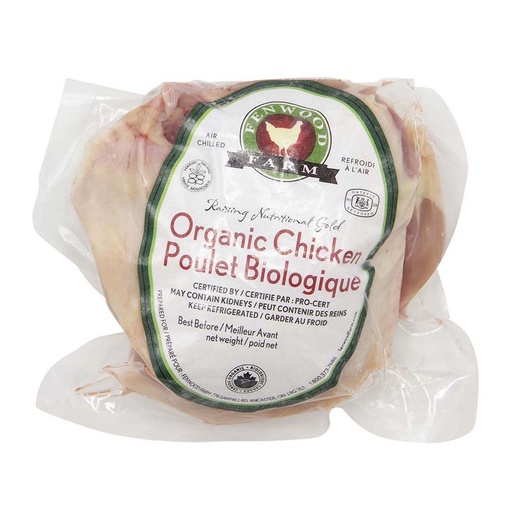 [109783] CHICKEN ORGANIC THIGH BONE IN SKIN ON