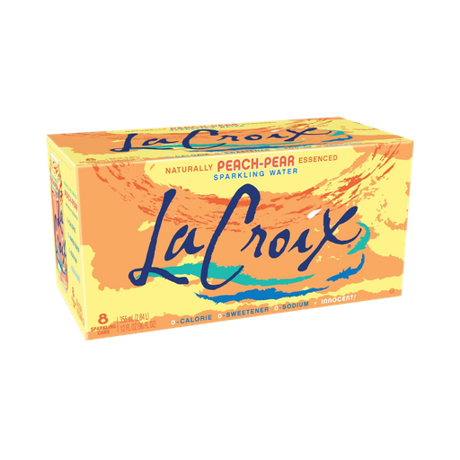[111577] La Croix Peach Pear Sparkling Water 8 X 355Ml