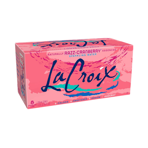 [111580] La Croix Cranberry Raspberry Sparkling Water 8 X 355Ml