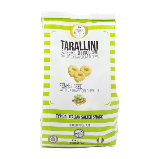 [112280] Terre Di Puglia Tarallini Fennel Seed 230G 