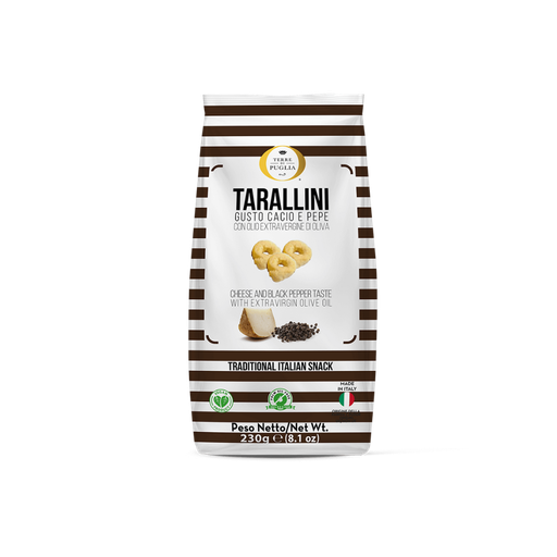 [112283] Tutto Gourmet Tarallini - Cheese And Black Pepper 230G 