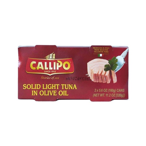 [112312] CALLIPO TUNA STEAKS IN OLIVE OIL 2X160G