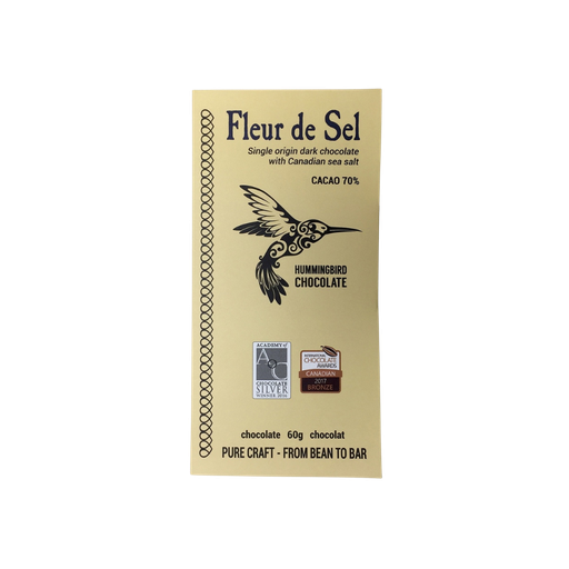 [115311] Hummingbird Chocolate Fleur De Sel 70% 60g
