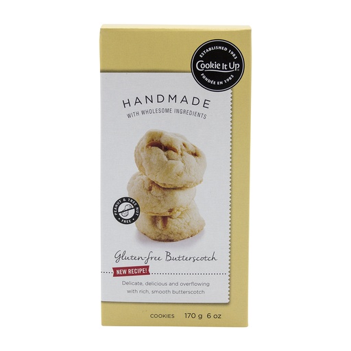 [117642] Cookie It Up Handmade Gluten-Free Butterscotch Cookies 170G