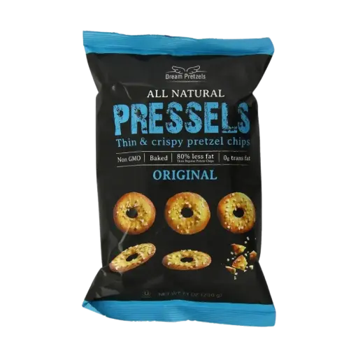 [120952] Pressels Thin & Crispy Pretzel Chips Sea Salt 200G