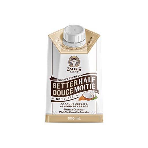 [122428] CALIFIA UNSWEETENED BETTERHALF COCONUT CREAM AND ALMOND 500ML