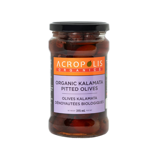 [122583] ACROPOLIS ORGANIC KALAMATA PITTED OLIVES