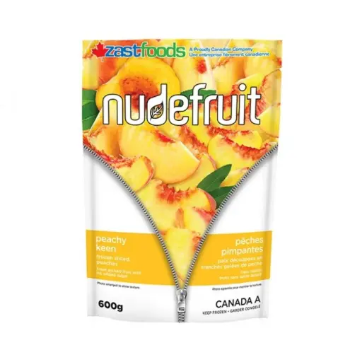 [123845] Nudefruit Iqf Sliced Peaches 600G