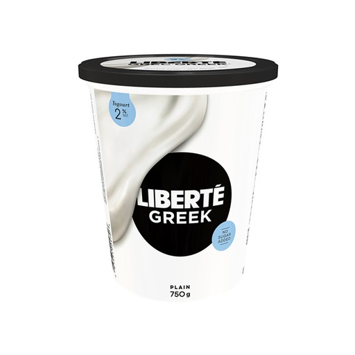 [127268] LIBERTE 2% PLAIN GREEK YOGURT 750G
