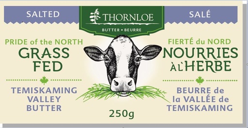 [128428] THORNLOE salted GRASS FED BUTTER  250 g