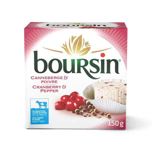 [130050] BEL CANADA BOURSIN CRANBERRY AND PEPPER CHEESE 150G