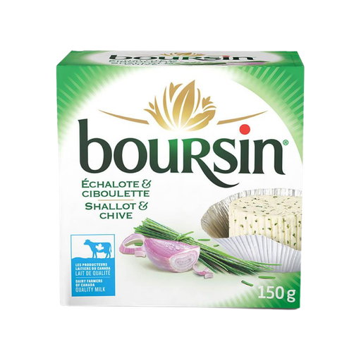 [130054] BEL CANADA BOURSIN SHALLOT AND CHIVE CHEESE 150G