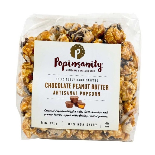 [131577] POPINSANITY CHOCOLATE PEANUT BUTTER 6OZ