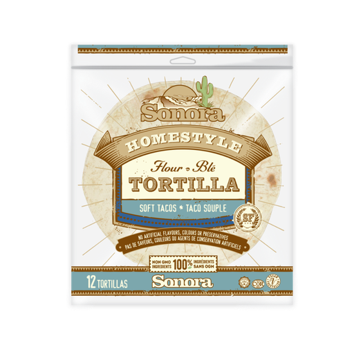 [132275] SONORA HOMESTYLE FLOUR TORTILLAS SOFT TACO