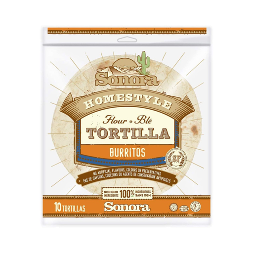 [132276] SONORA HOMESTYLE FLOUR TORTILLAS BURRITO