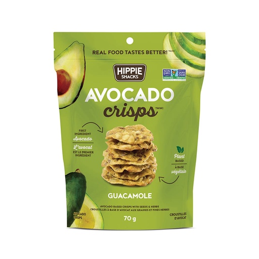 [133287] HIPPIE SNACKS AVOCADO CRISPS GUACAMOLE