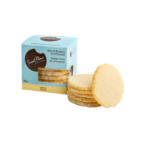 [141953] Sweet Flour Lemon Shortbread 8Pc 125g