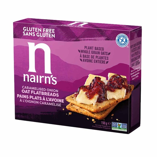 [143285] Nairns Gluten Free Caramelised Onion Flatbread
