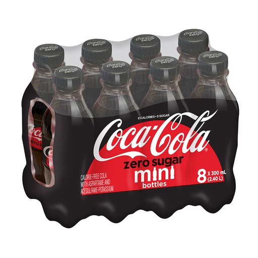 [143984] COCA-COLA ZERO SUGAR MINI BOTTLES