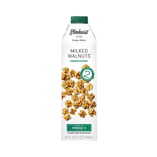 [146125] Elmhurst Unsweetened Walnut 32 FL OZ