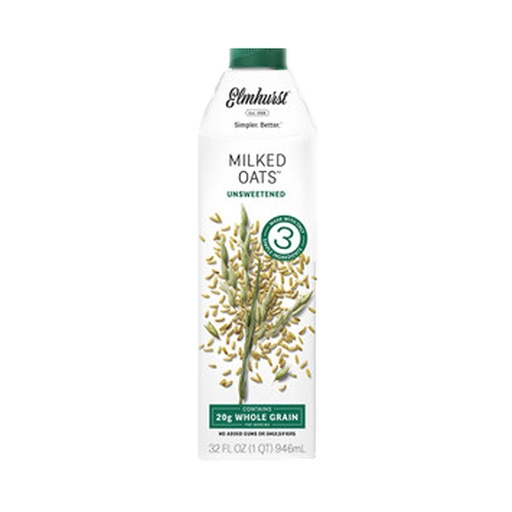 [146127] Elmhurst Unsweetened Oat Milk 946Ml