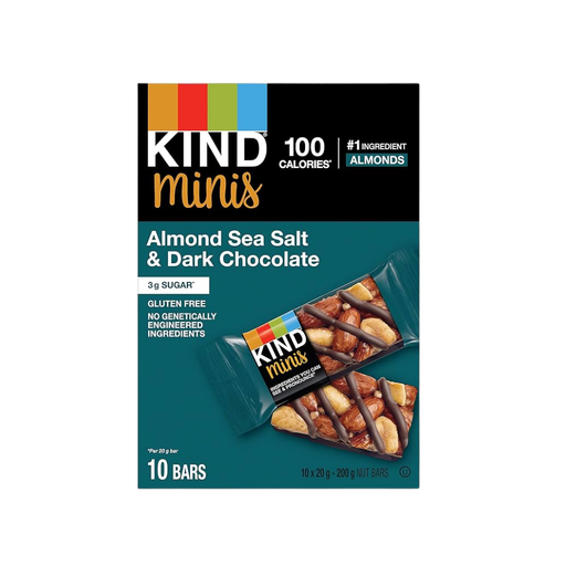 [158824] Kind Minis Almond Sea Salt Dark Chocolate 200g