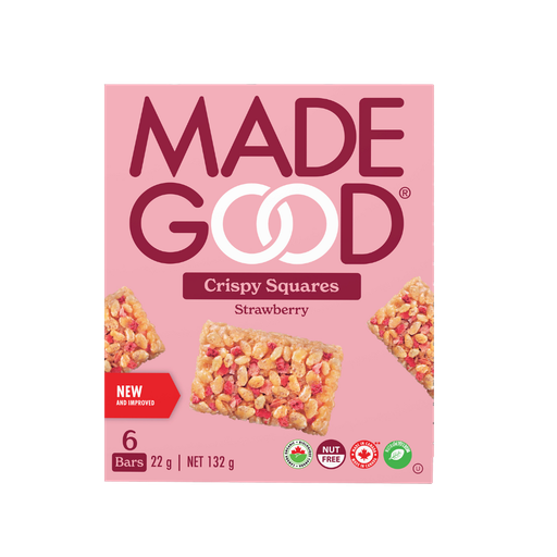 [161251] Made Good Crispy Strawberry Squares 132G