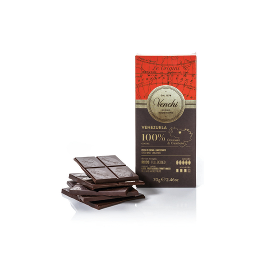 [161265] Venchi Dark Chocolate Bar 100% 70g