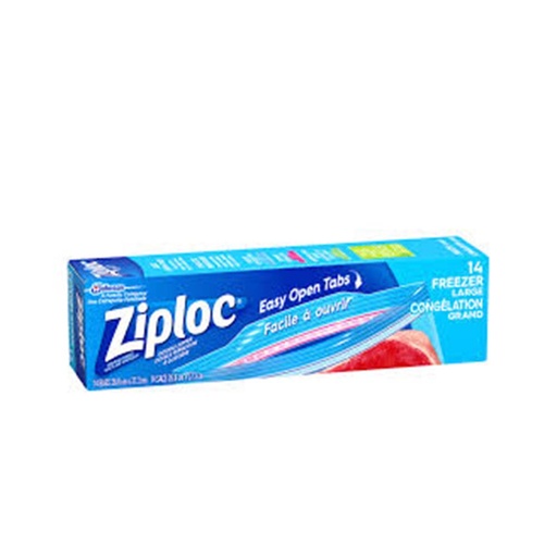 [167698] Ziploc Large Freezer Bags 60Pc