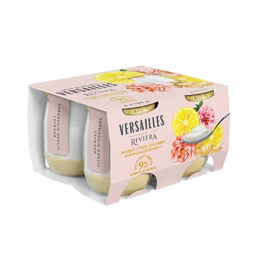 [168823] RIVIERA 9% RASPBERRY MINT YOGURT 4x120G