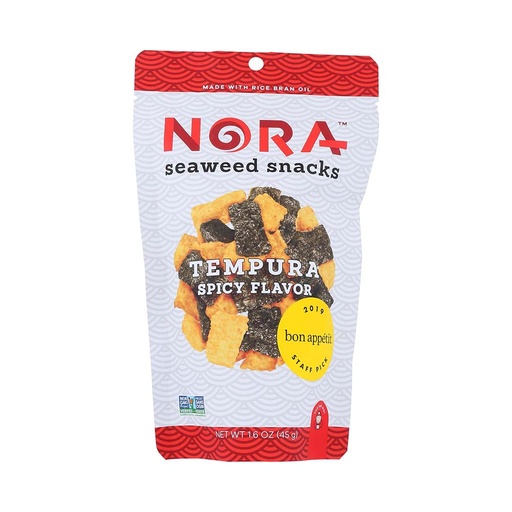 [171526] Nora Seaweed Snack Tempura Spicy Falvour