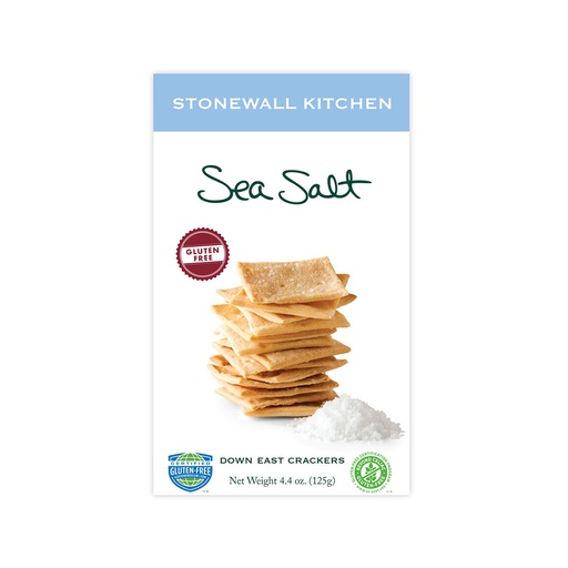 [173997] Stonewall Kitchen Gluten Free Sea Salt Crackers 125G 