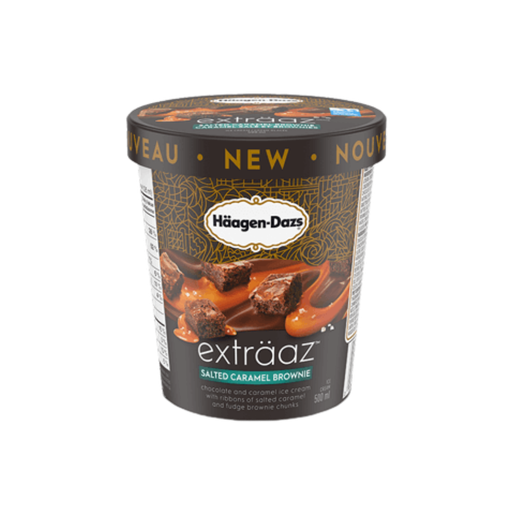 [367898] Haagen Dazs Exträaz Salted Caramel Brownie Ice Cream 500Ml