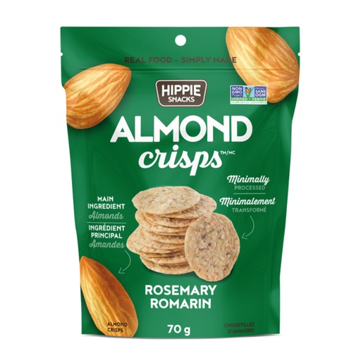 [190832] HIPPIE ALMOND CRISPS ROSEMARY
