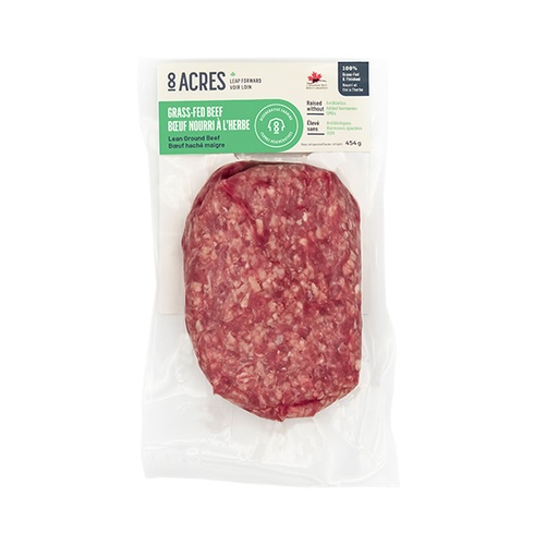 [199503] 8 ACRES GRASS-FED LEAN GROUND BEEF 6X400G