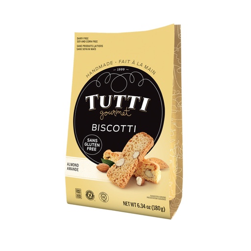 [209982] TUTTI GOURMET ALMOND BISCOTTI GLUTEN FREE 180G