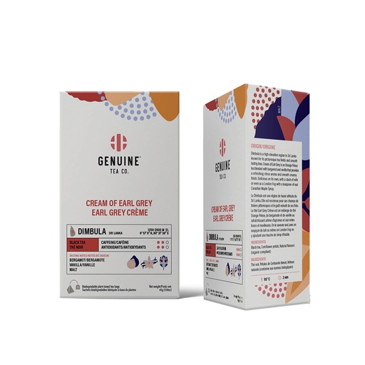 [232085] GENUINE TEA Cream of Earl Grey Pyramid Tea 15ct