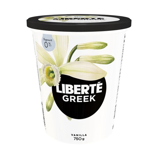 [233089] Liberte 0% Vanilla Greek Yogurt 750G