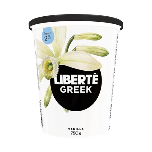 [233090] Liberte 2% Vanilla Greek Yogurt 750G
