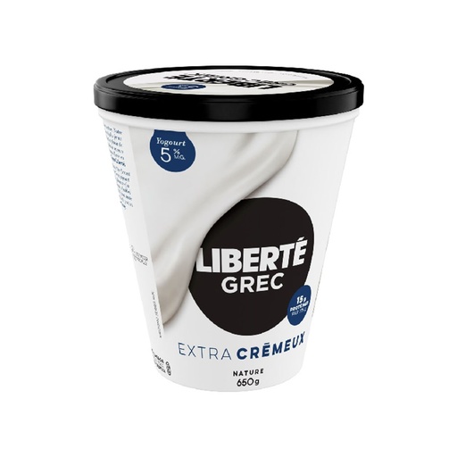 [233092] LIBERTE 5% PLAIN GREEK YOGURT 650G