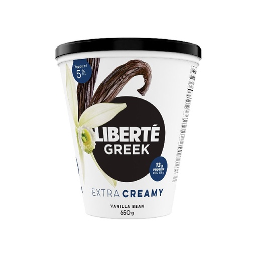 [233093] Liberte 5% Vanilla Greek Yogurt 650G